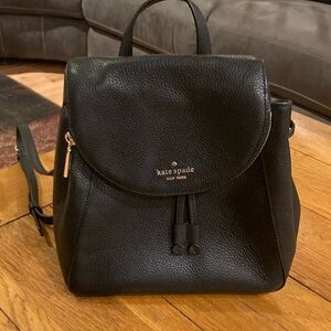 Kate Spade Black Pebbled Leather Mini Bag